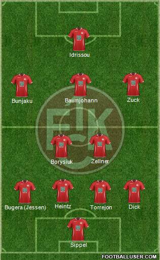 1.FC Kaiserslautern Formation 2012