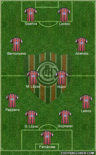 Chacarita Juniors Formation 2012