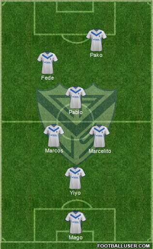 Vélez Sarsfield Formation 2012