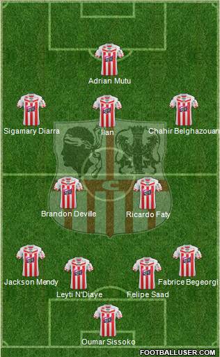 Athletic Club Ajaccien Football Formation 2012