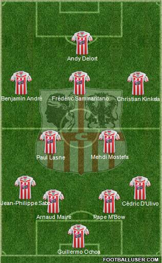 Athletic Club Ajaccien Football Formation 2012