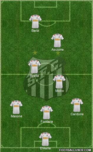 Santos FC Formation 2012