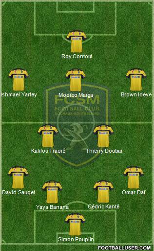 FC Sochaux-Montbéliard Formation 2012