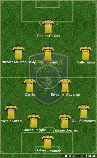 FC Sochaux-Montbéliard Formation 2012