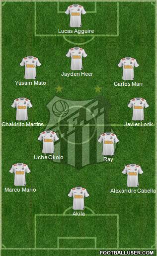 Santos FC Formation 2012