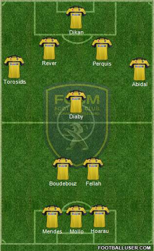 FC Sochaux-Montbéliard Formation 2012