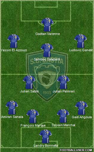 Sporting Club Bastia Formation 2012