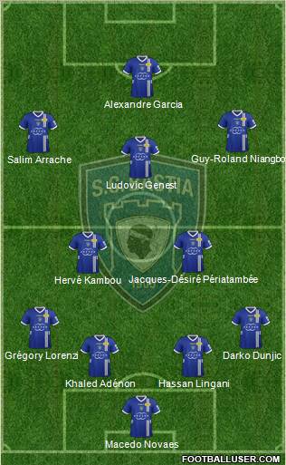 Sporting Club Bastia Formation 2012