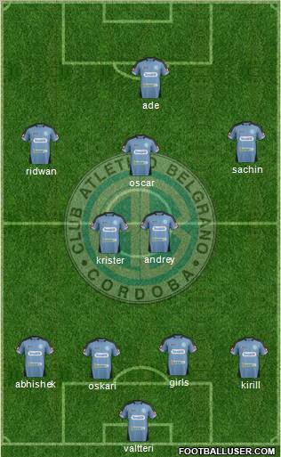 Belgrano de Córdoba Formation 2012