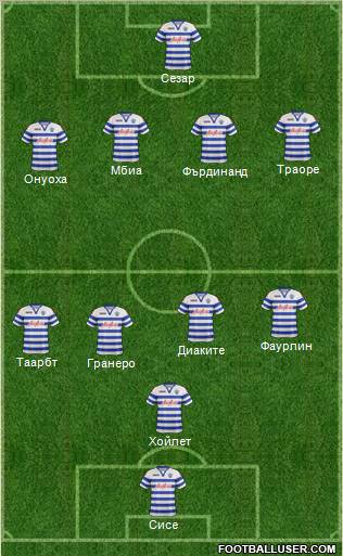 Queens Park Rangers Formation 2012