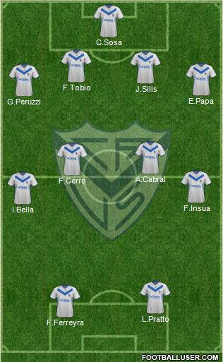 Vélez Sarsfield Formation 2012