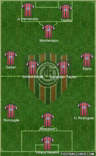 Chacarita Juniors Formation 2012