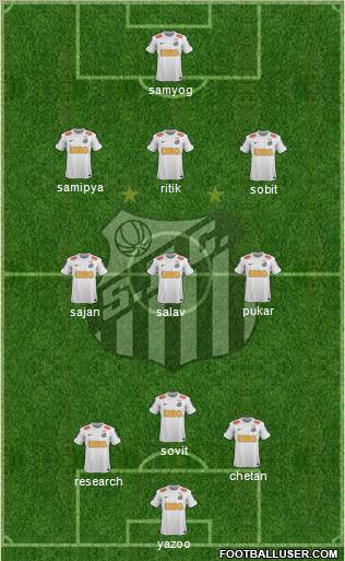 Santos FC Formation 2012