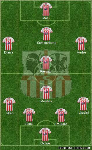 Athletic Club Ajaccien Football Formation 2012