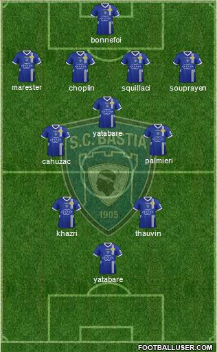 Sporting Club Bastia Formation 2012