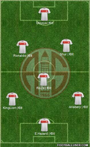 Antalyaspor A.S. Formation 2012