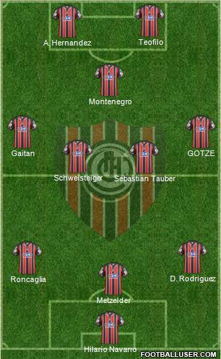 Chacarita Juniors Formation 2012