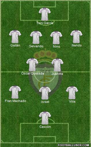 Real Jaén C.F. Formation 2012