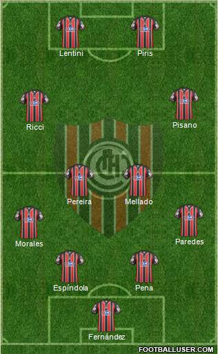 Chacarita Juniors Formation 2012