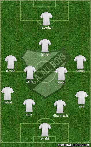 All Boys Formation 2012