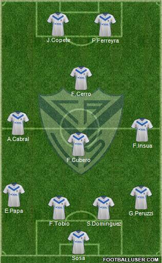 Vélez Sarsfield Formation 2012