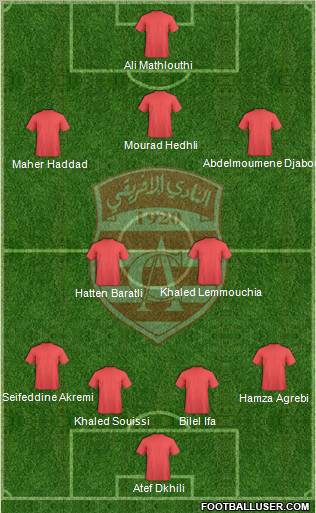 Club Africain Tunis Formation 2012