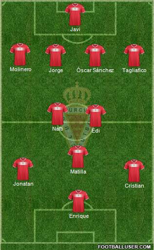 Real Murcia C.F., S.A.D. Formation 2012