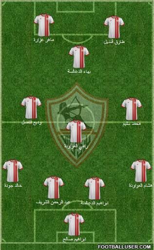 Zamalek Sporting Club Formation 2012