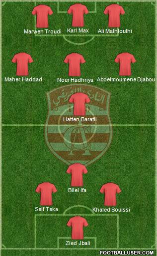 Club Africain Tunis Formation 2012