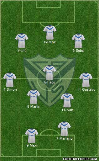 Vélez Sarsfield Formation 2012