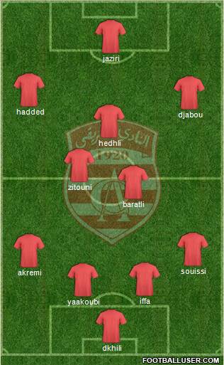 Club Africain Tunis Formation 2012