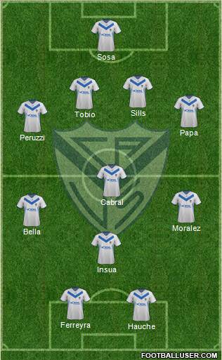 Vélez Sarsfield Formation 2012