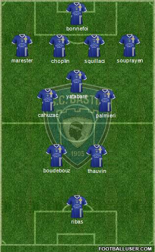 Sporting Club Bastia Formation 2012