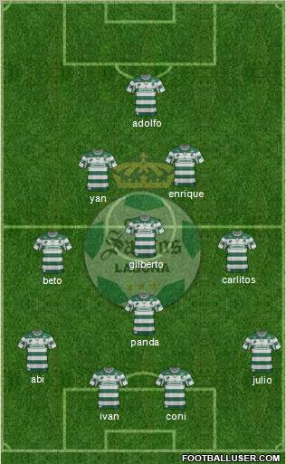 Club Deportivo Santos Laguna Formation 2012