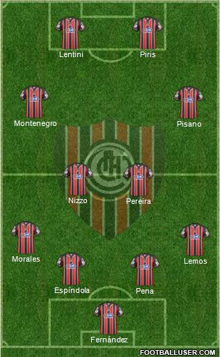 Chacarita Juniors Formation 2012