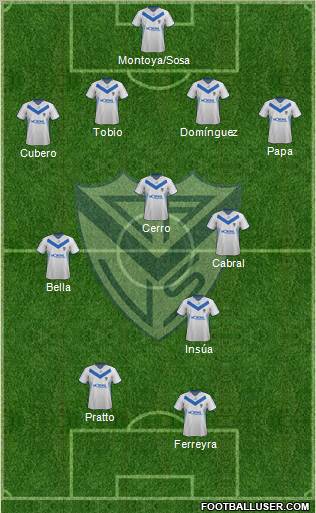 Vélez Sarsfield Formation 2012