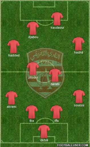 Club Africain Tunis Formation 2012