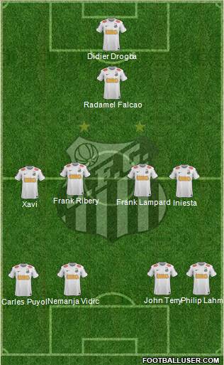 Santos FC Formation 2012