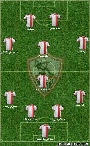 Zamalek Sporting Club Formation 2012