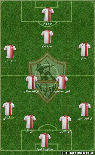 Zamalek Sporting Club Formation 2012