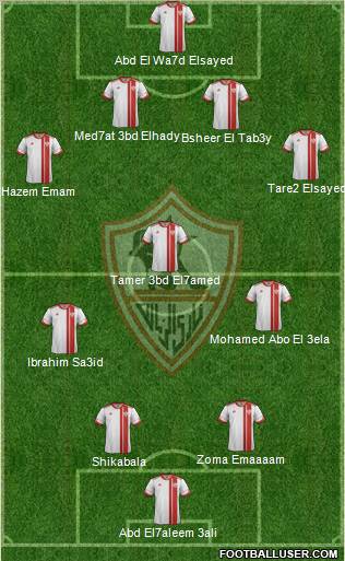 Zamalek Sporting Club Formation 2012