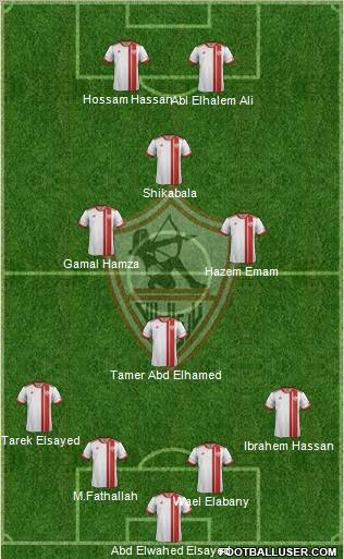 Zamalek Sporting Club Formation 2012