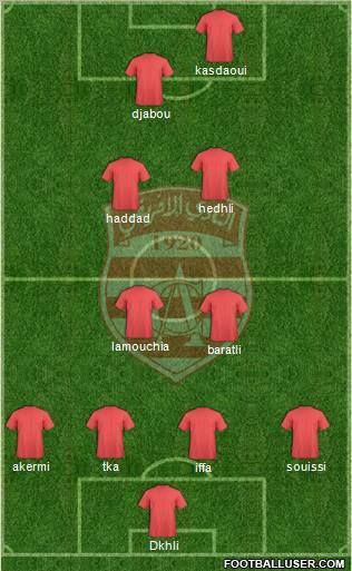 Club Africain Tunis Formation 2012