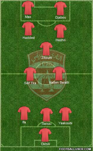 Club Africain Tunis Formation 2012