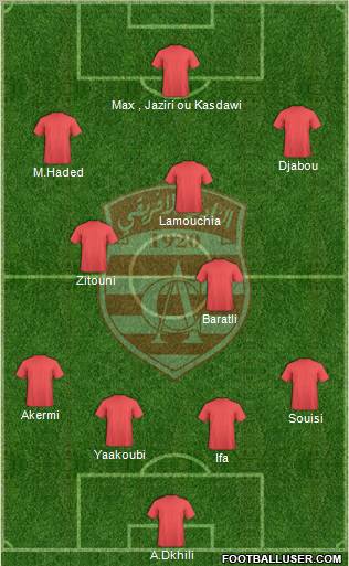 Club Africain Tunis Formation 2012