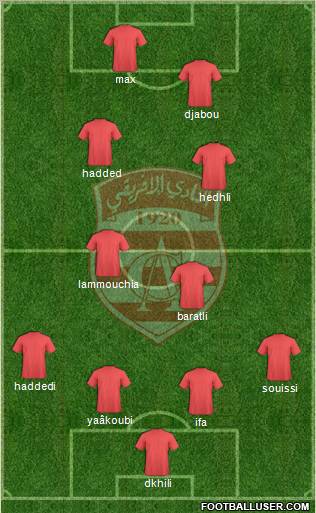 Club Africain Tunis Formation 2012