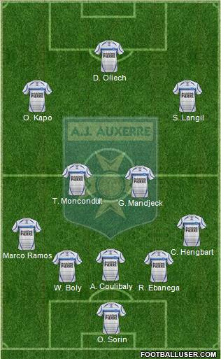 A.J. Auxerre Formation 2012