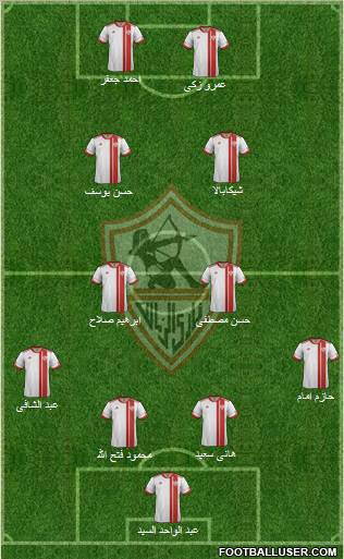 Zamalek Sporting Club Formation 2012