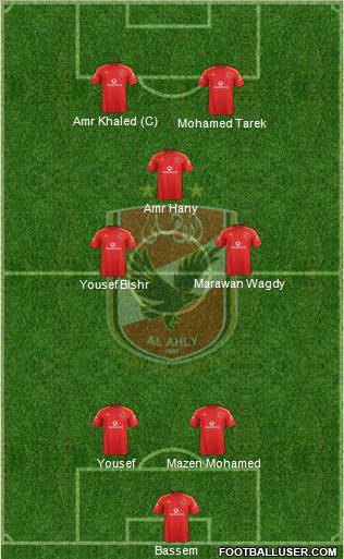 Al-Ahly Sporting Club Formation 2012