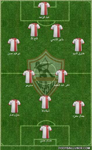 Zamalek Sporting Club Formation 2012